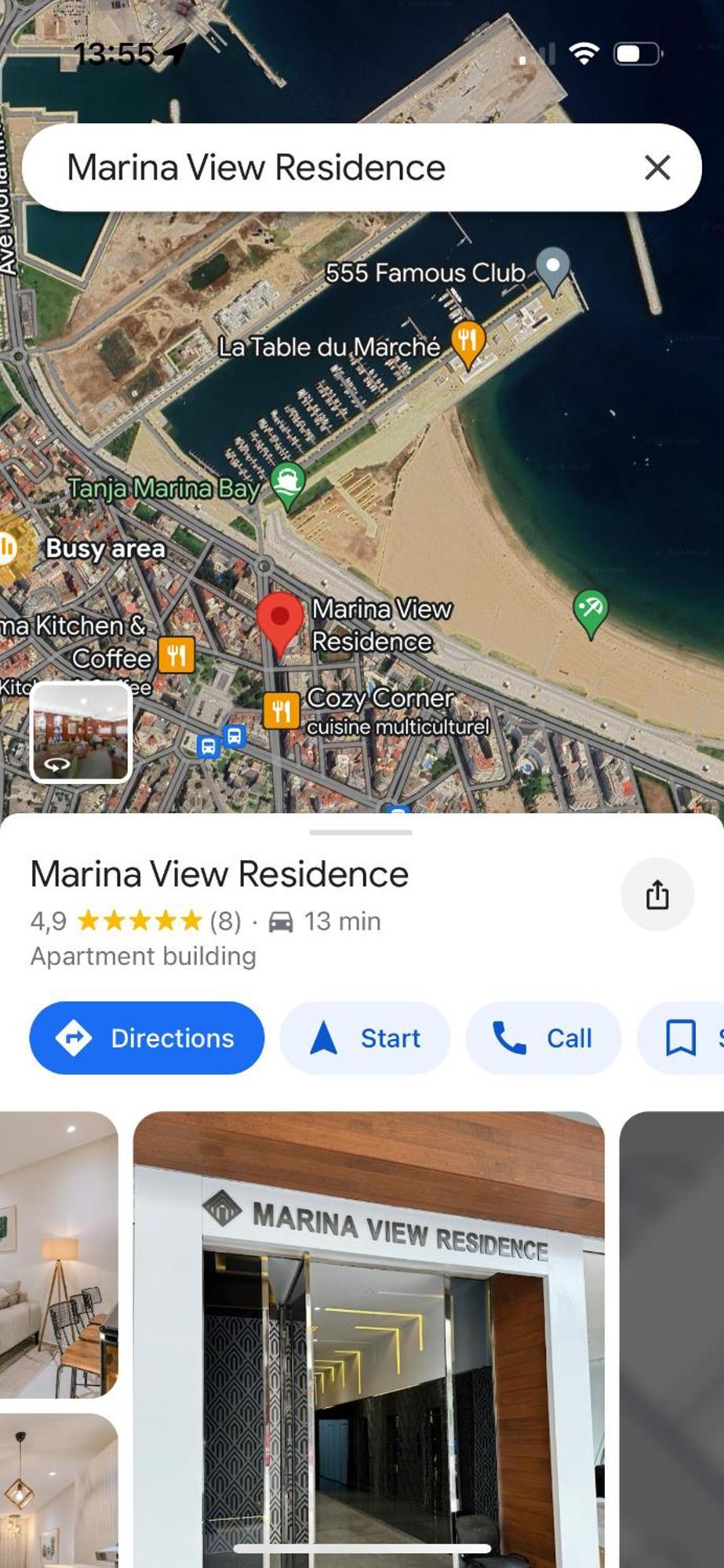 Marina View Residence Luxurious Studio Retreat With Stunning Ocean Views 1 Double Bedroom, 1 Convertible Couch Tangier Exterior photo